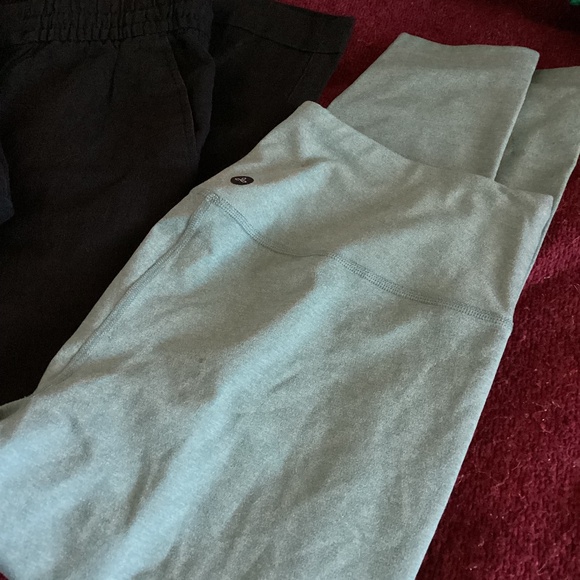 prAna leggings, old navy black linen pants bundle, size Large - Picture 1 of 8